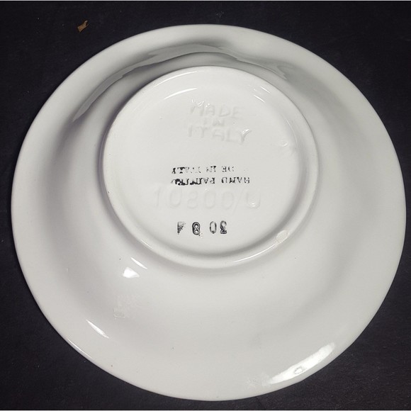 Ceramic majolica style bowl embossed grapes, leaves made in Italy tableware nwot - Picture 4 of 10